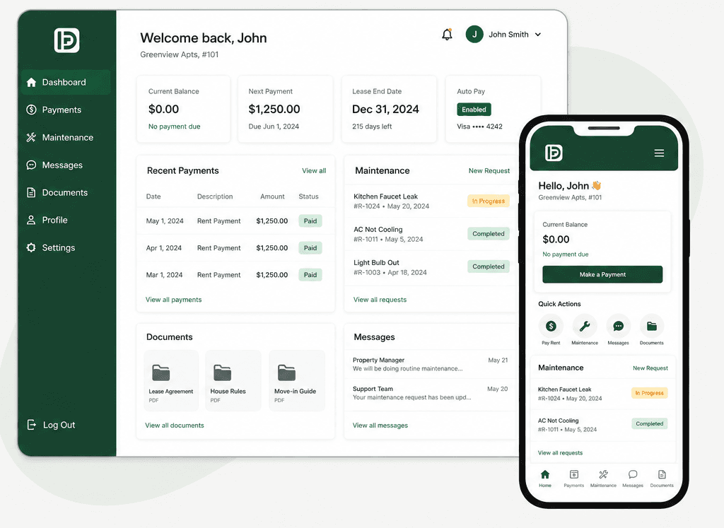 Tenant Portal UI