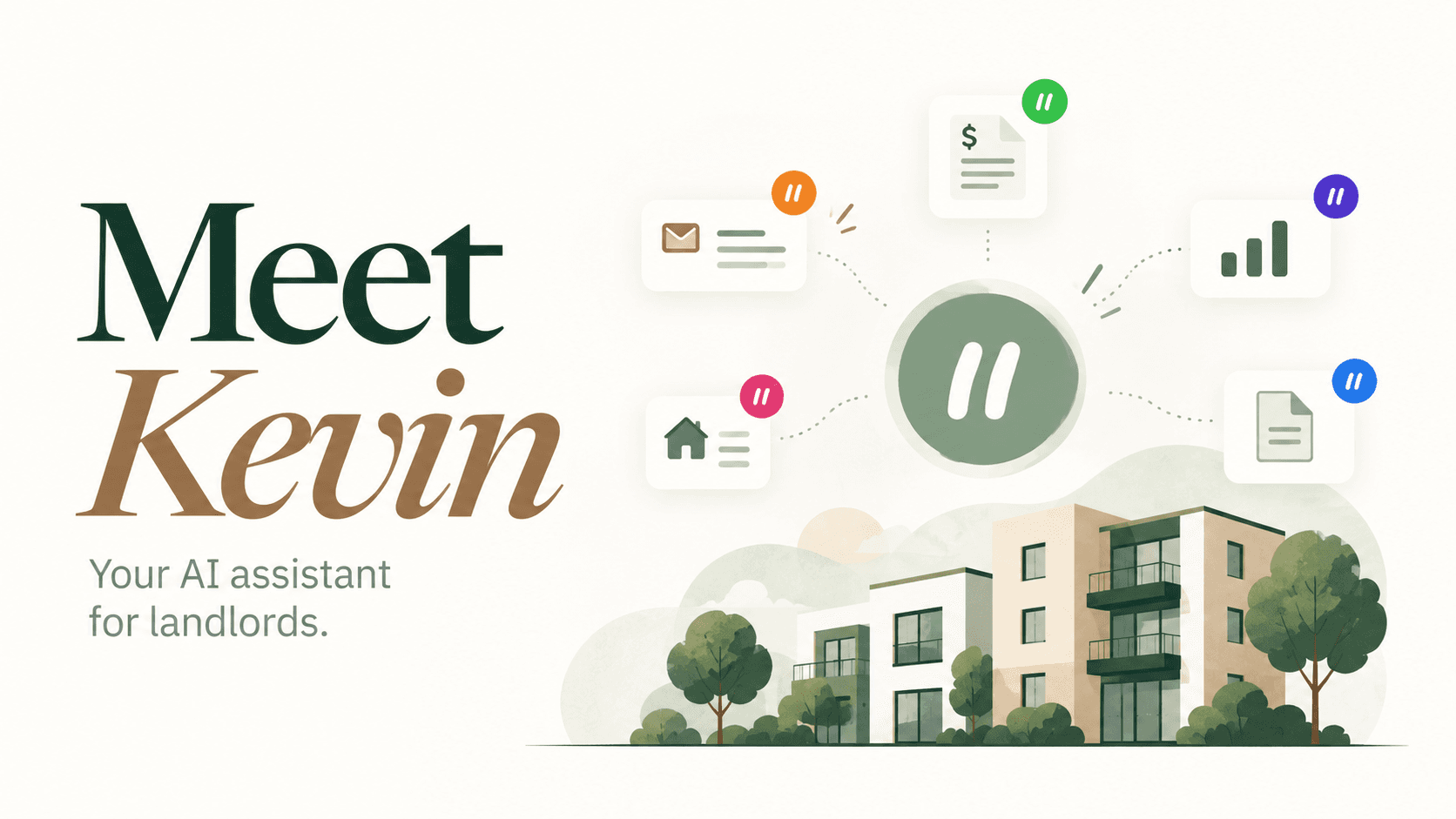 Meet Kevin, your AI landlord assistant inside DwellTrack