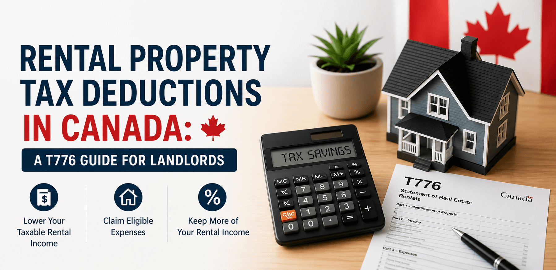 Canadian landlord organizing T776 rental-property tax records